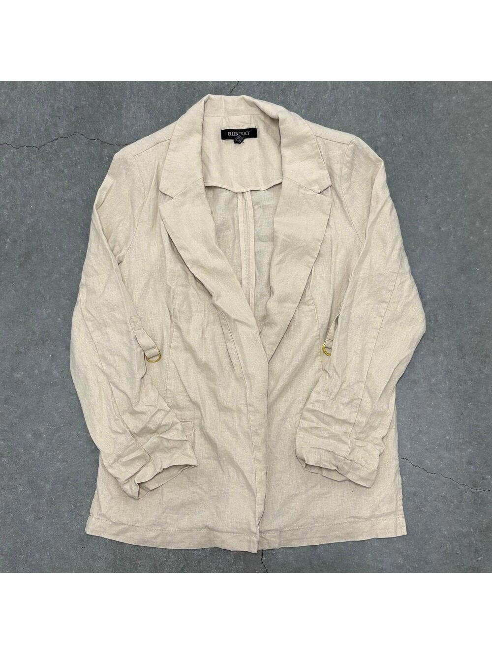 Ellen Tracy Linen Blazer